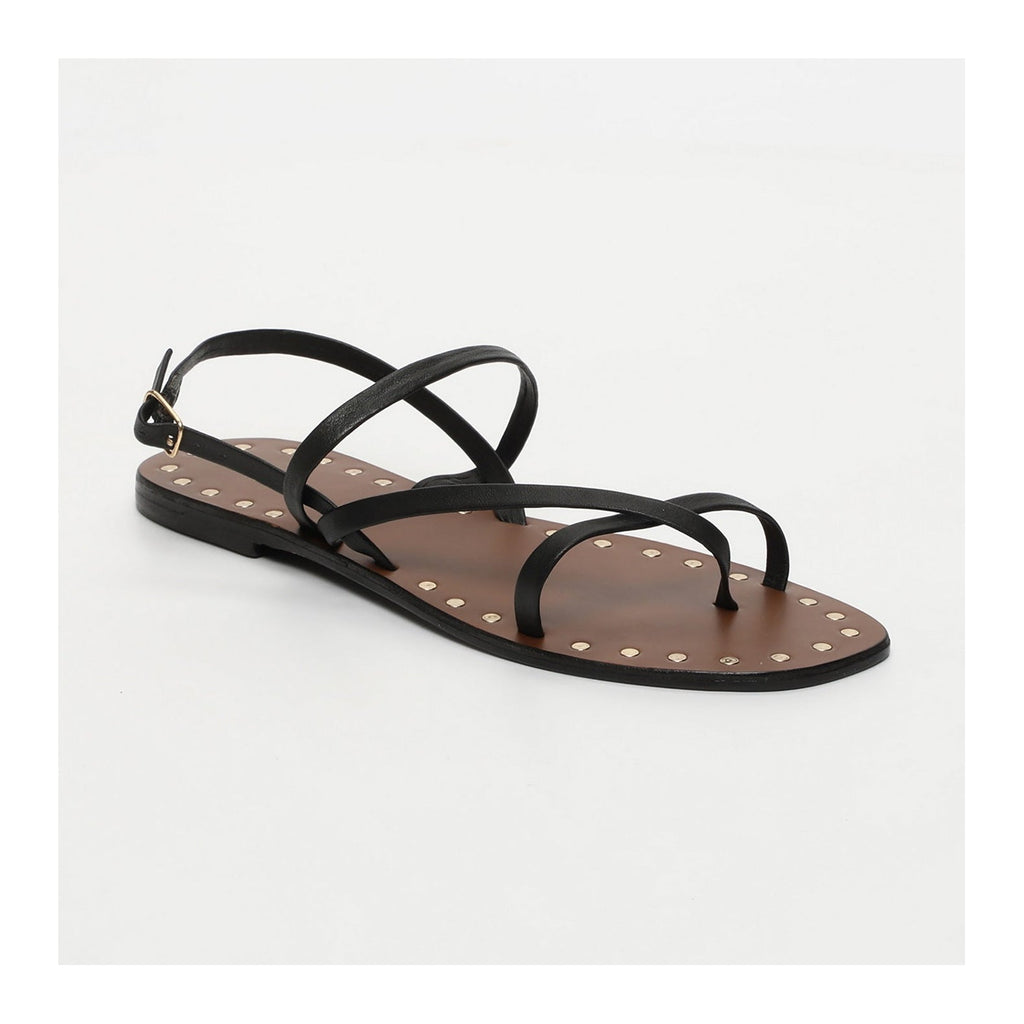 White Sun - Chloe Toe-Post Sandals - Black - Women