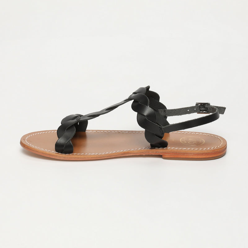 White Sun - Sandalias Burke - Negro Buff - Negro