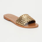 Candida Mules - Dark Gold