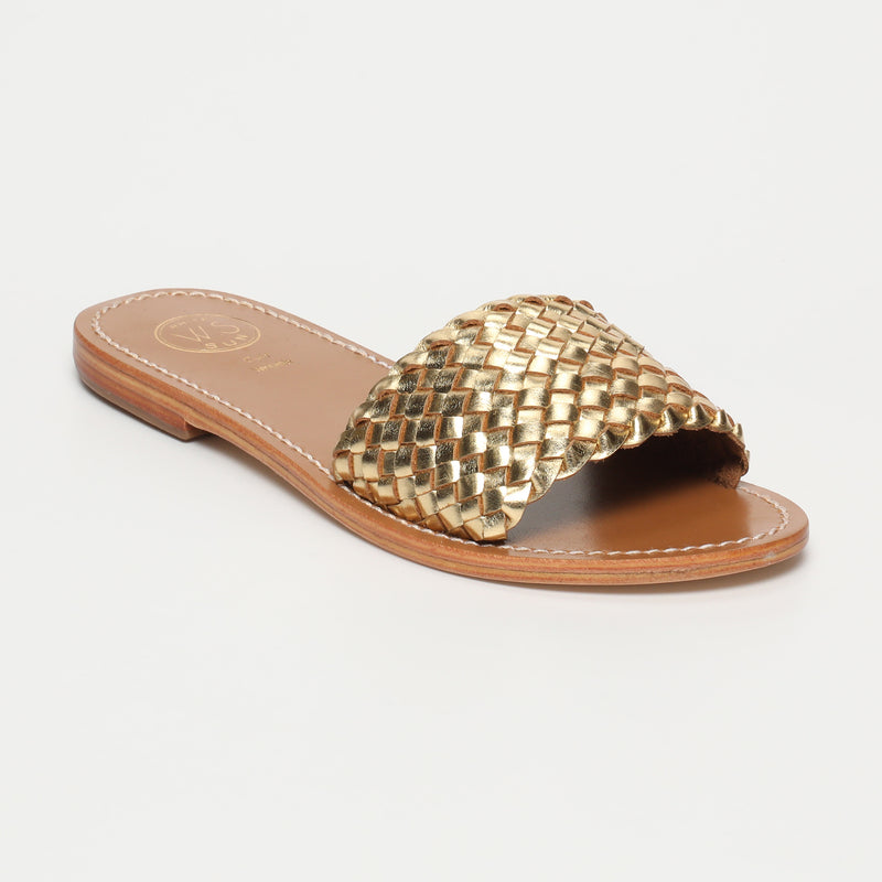 White Sun - Mules Candida - Dark Gold