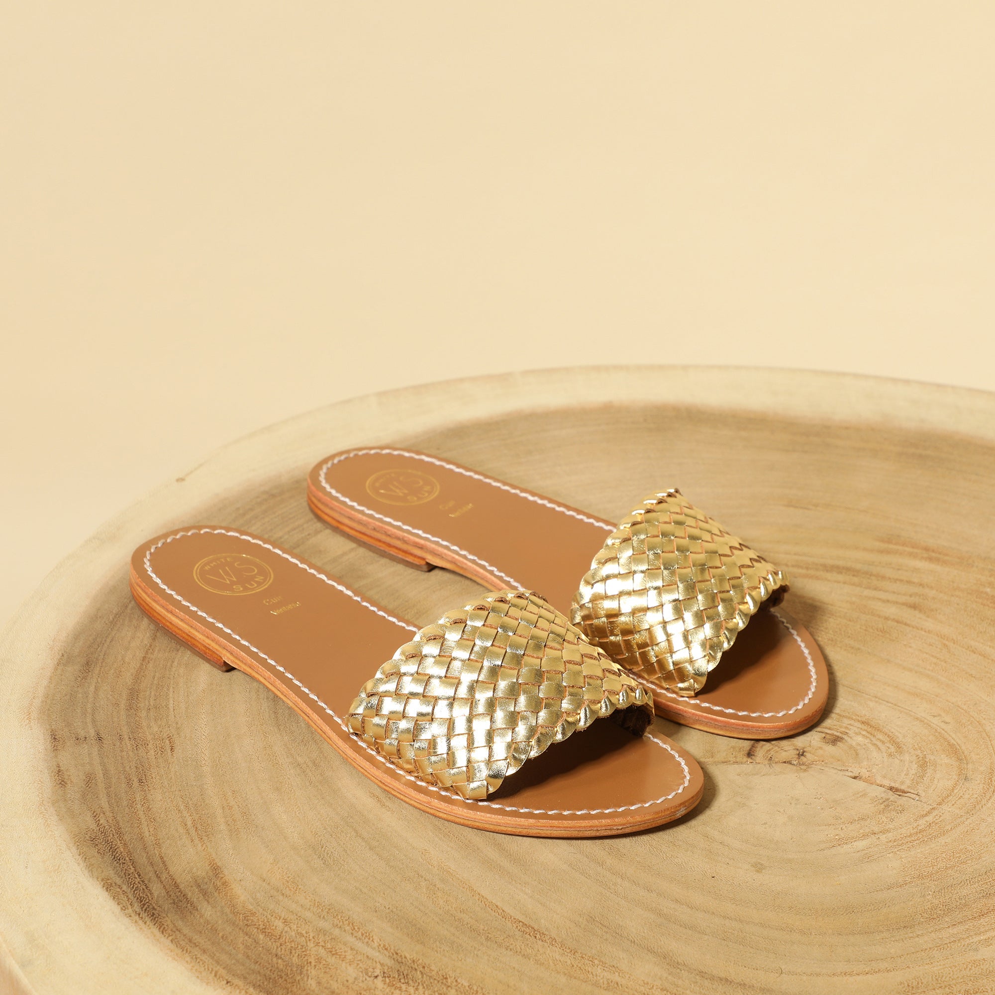 Candida Mules - Dark Gold