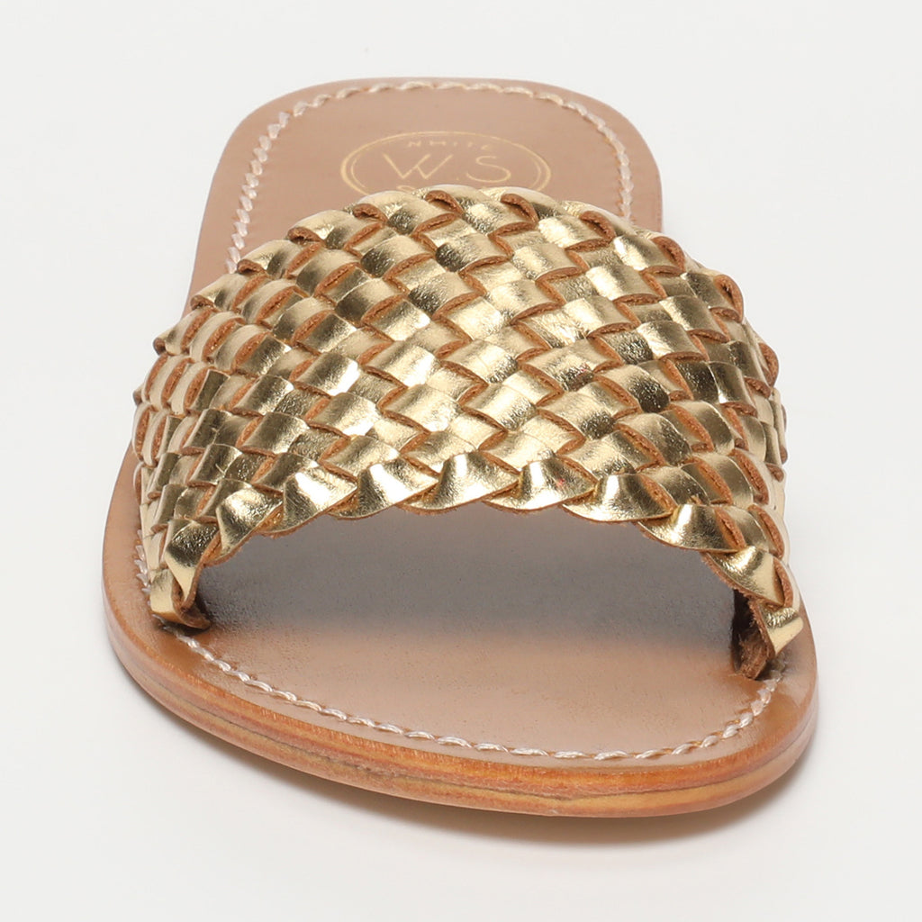Candida Mules - Dark Gold
