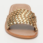 Candida Mules - Dark Gold