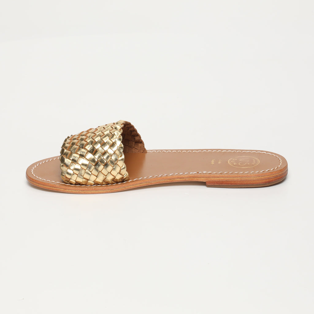 Candida Mules - Dark Gold