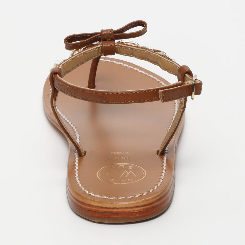 Sol Blanco - Sandalias Herlin - Piel Cabra Marrón - Marrón
