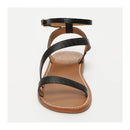 White Sun - Xigala Sandals - Black Croco Print Goat Leather - Black Croco