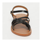 White Sun - Sandalias Rubra - Cuero de cabra negro con estampado de cocodrilo - Motivos