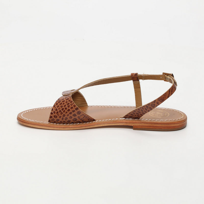 Sandalias Clairvistone - Camel Croco
