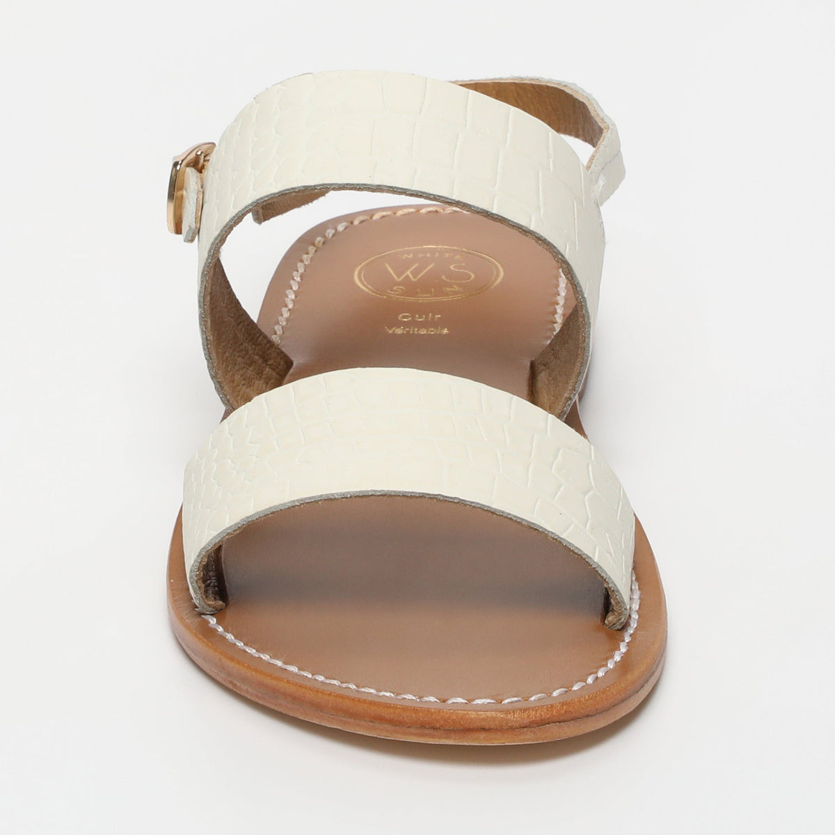 Sandales Sawan - White Croco