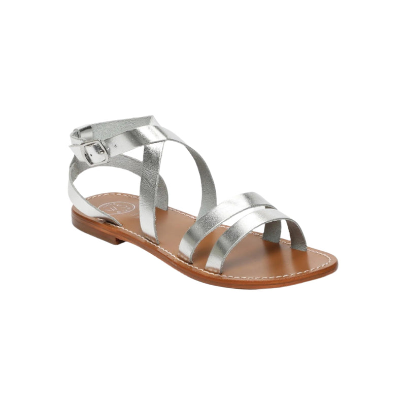 Sol Blanco - Sandalias Lesia - Plata Buff - Plata