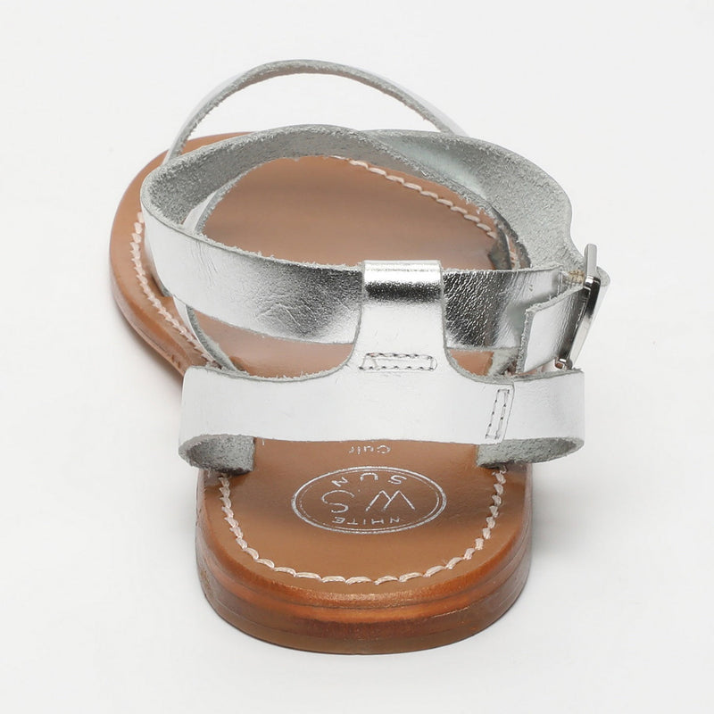 Sol Blanco - Sandalias Lesia - Plata Buff - Plata