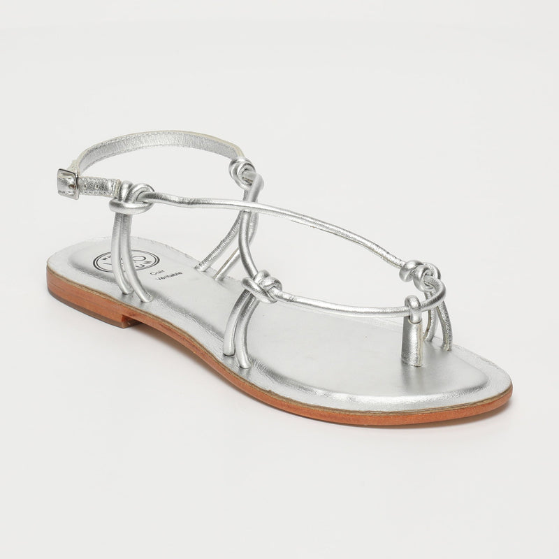 White Sun - Sandalias Planas Alimer - Plata