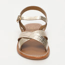 Sandalias Eneya - Croco Dorado Claro