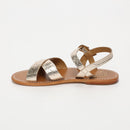 Sandalias Eneya - Croco Dorado Claro