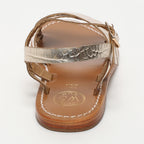 Eneya Sandals - Light Gold Croco