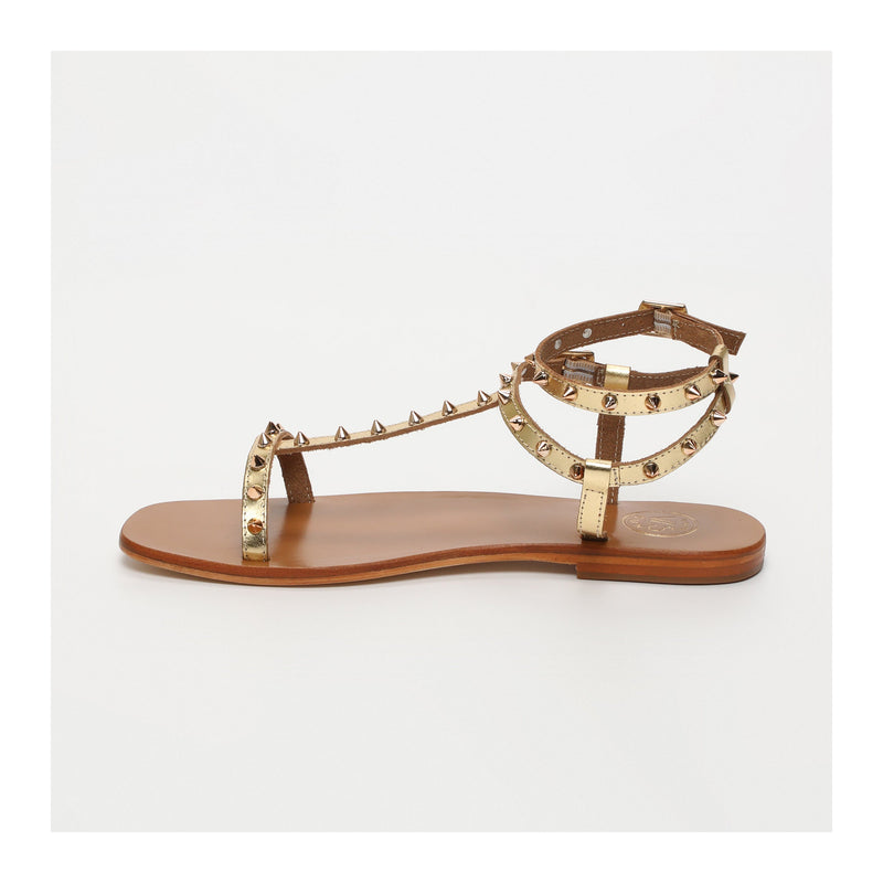 Fareani Sandals - Dark Gold