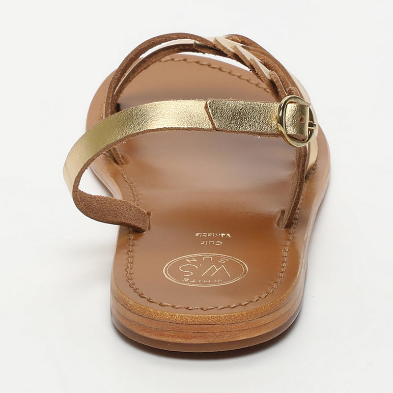 Sol Blanco - Sandalias Satyr - Buff Oro Oscuro - Oro Oscuro