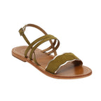 Bacis Sandals - Olive+Gold