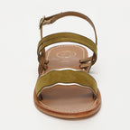 Bacis Sandals - Olive+Gold