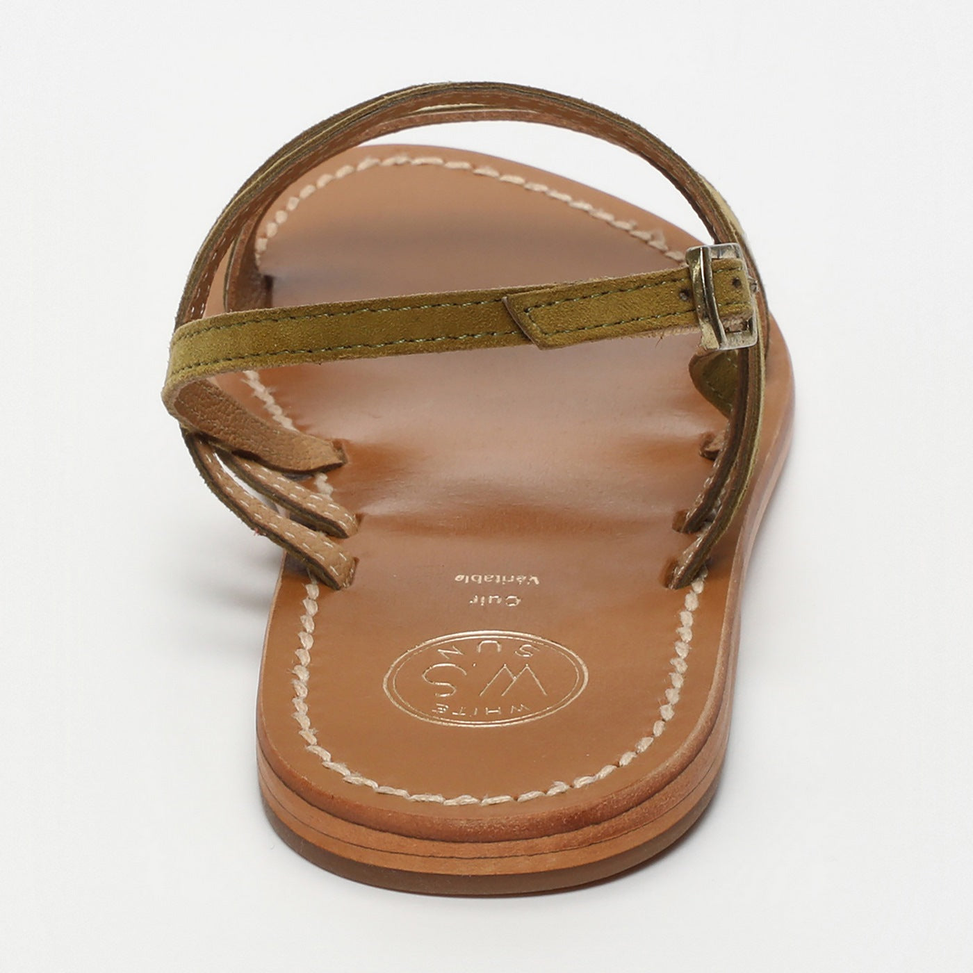 Bacis Sandals - Olive+Gold