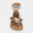 Manoa Sandals - Light Gold Croco