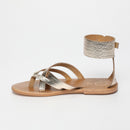 Manoa Sandals - Light Gold Croco