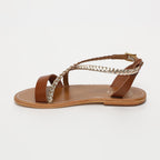 Sandalias Talia - Dorado y Camel