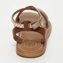Talia Sandals - Gold & Camel