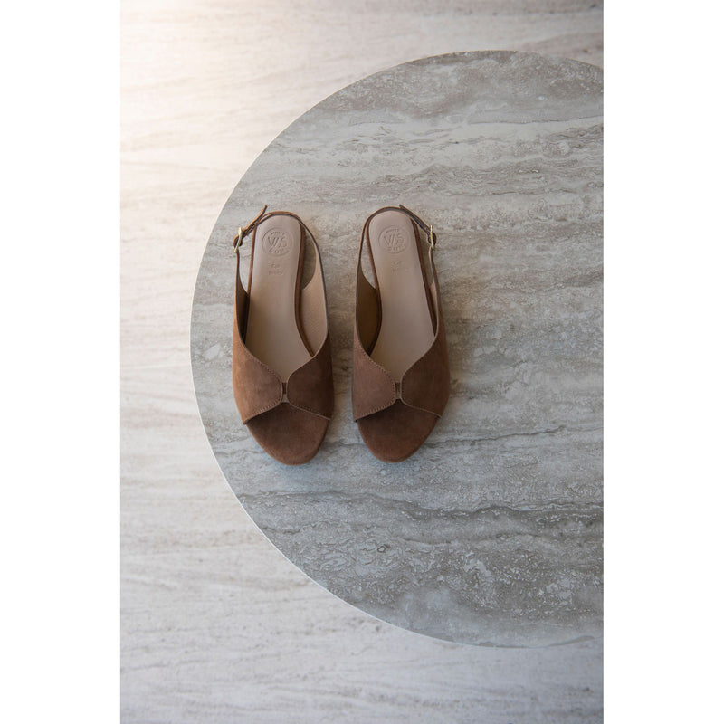 Sol Blanco - Sandalias Charly - Ante Cabra Camel - Camel