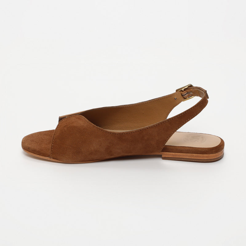 White Sun - Sandales Charly - Camel Goat Suede - Camel