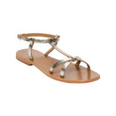 White Sun - Sandales Ava - Light Gold Croco Print Goat - Light Gold Croco