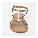 White Sun - Sandales Ava - Light Gold Croco Print Goat - Light Gold Croco