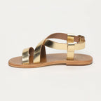 White Sun - Sandalias Tenzin - Oro Buff - Oro