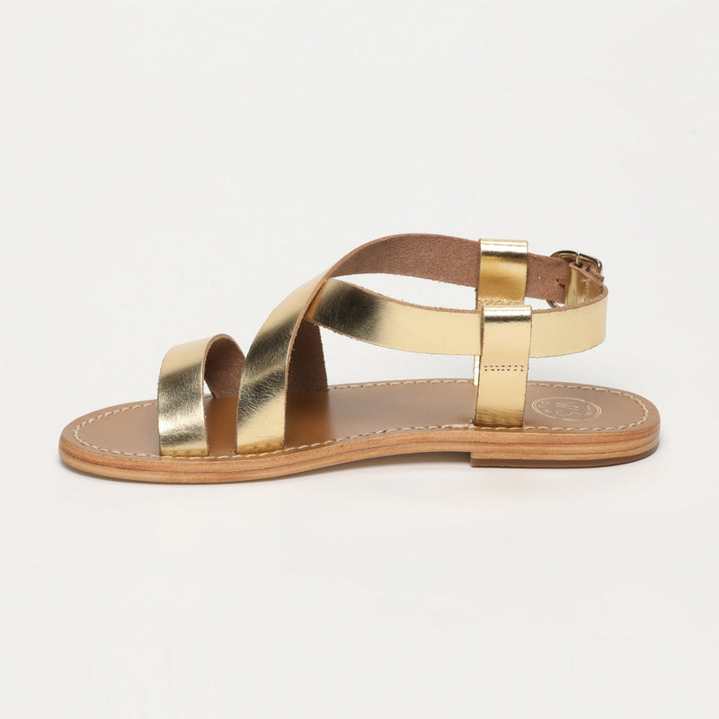 White Sun - Tenzin Sandals - Gold Buff - Gold
