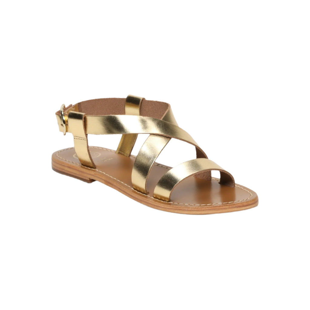 White Sun - Sandalias Tenzin - Oro Buff - Oro