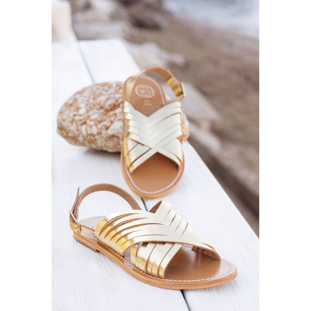 Trinity Sandals - Dark Gold