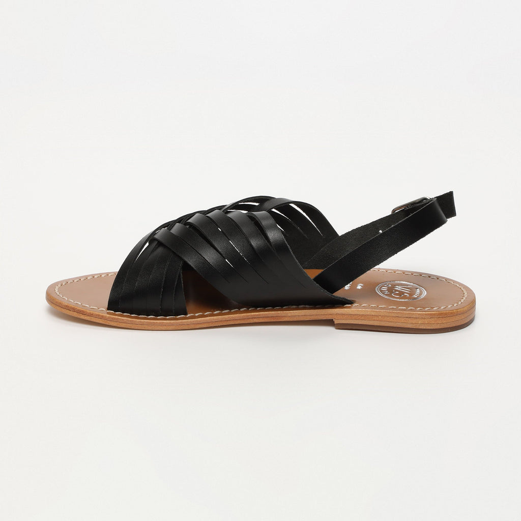 White Sun - Trinity Sandals - Black Buff - Black