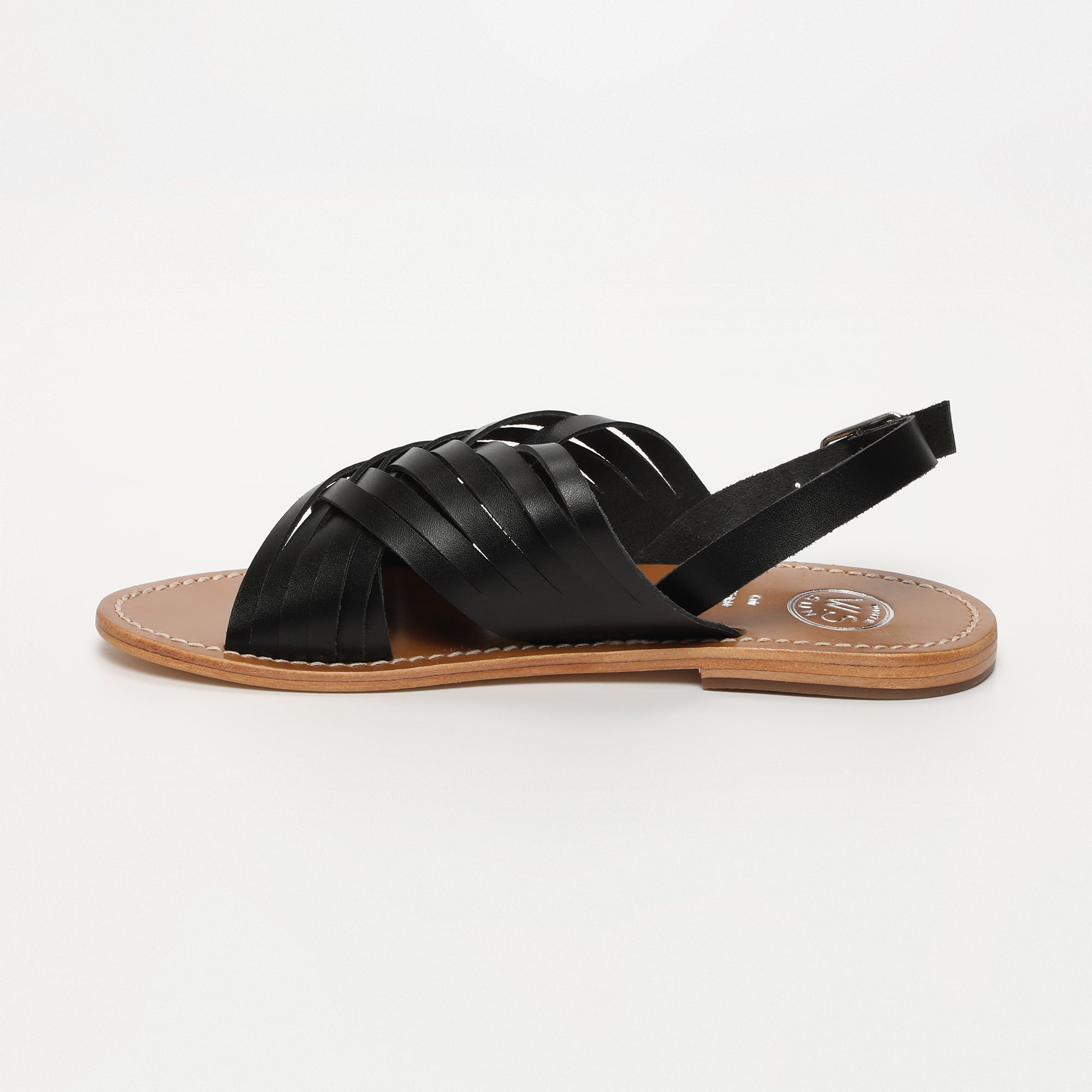 White Sun - Trinity Sandals - Black Buff - Black