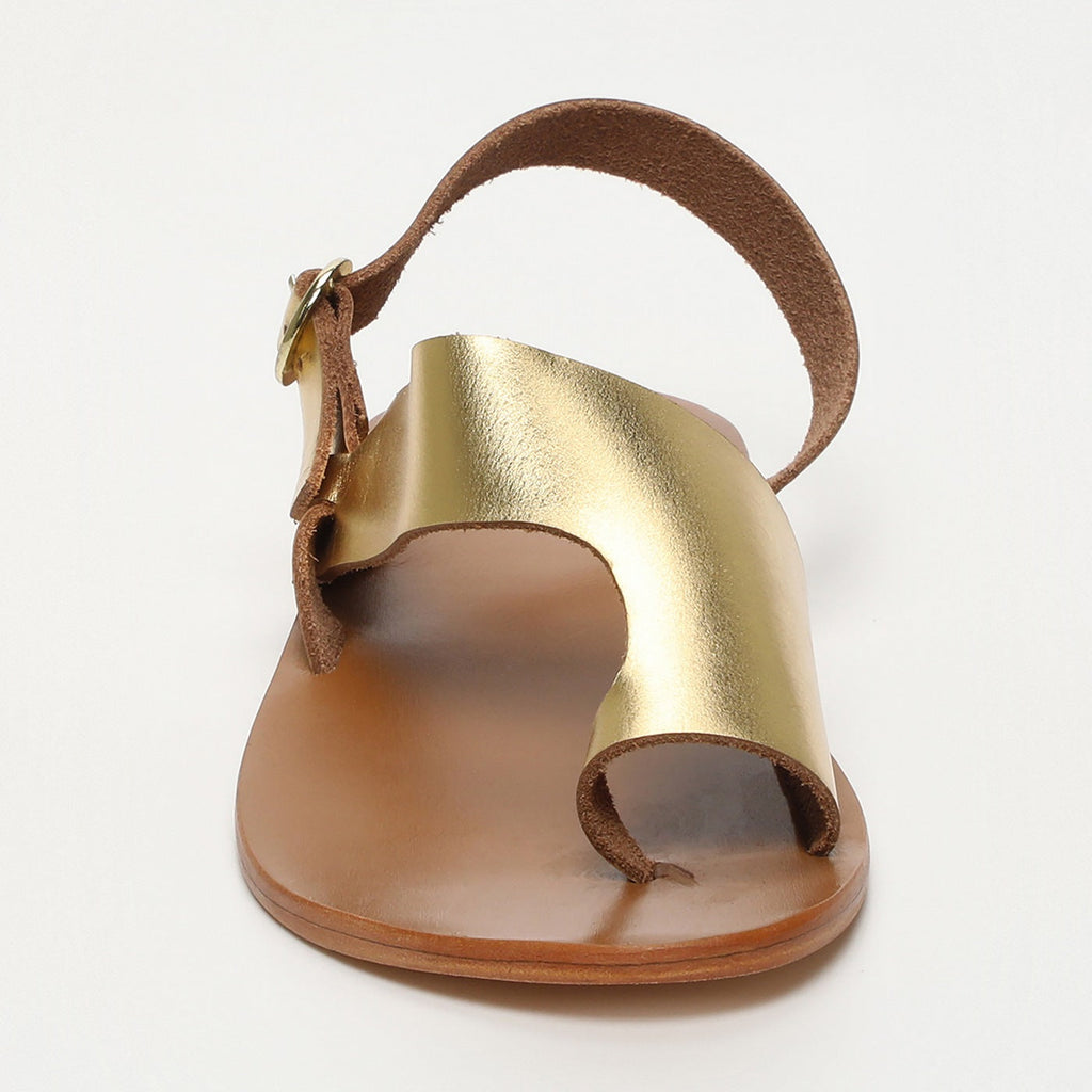 White Sun - Teyana Sandals - Dark Gold Buff - Gold