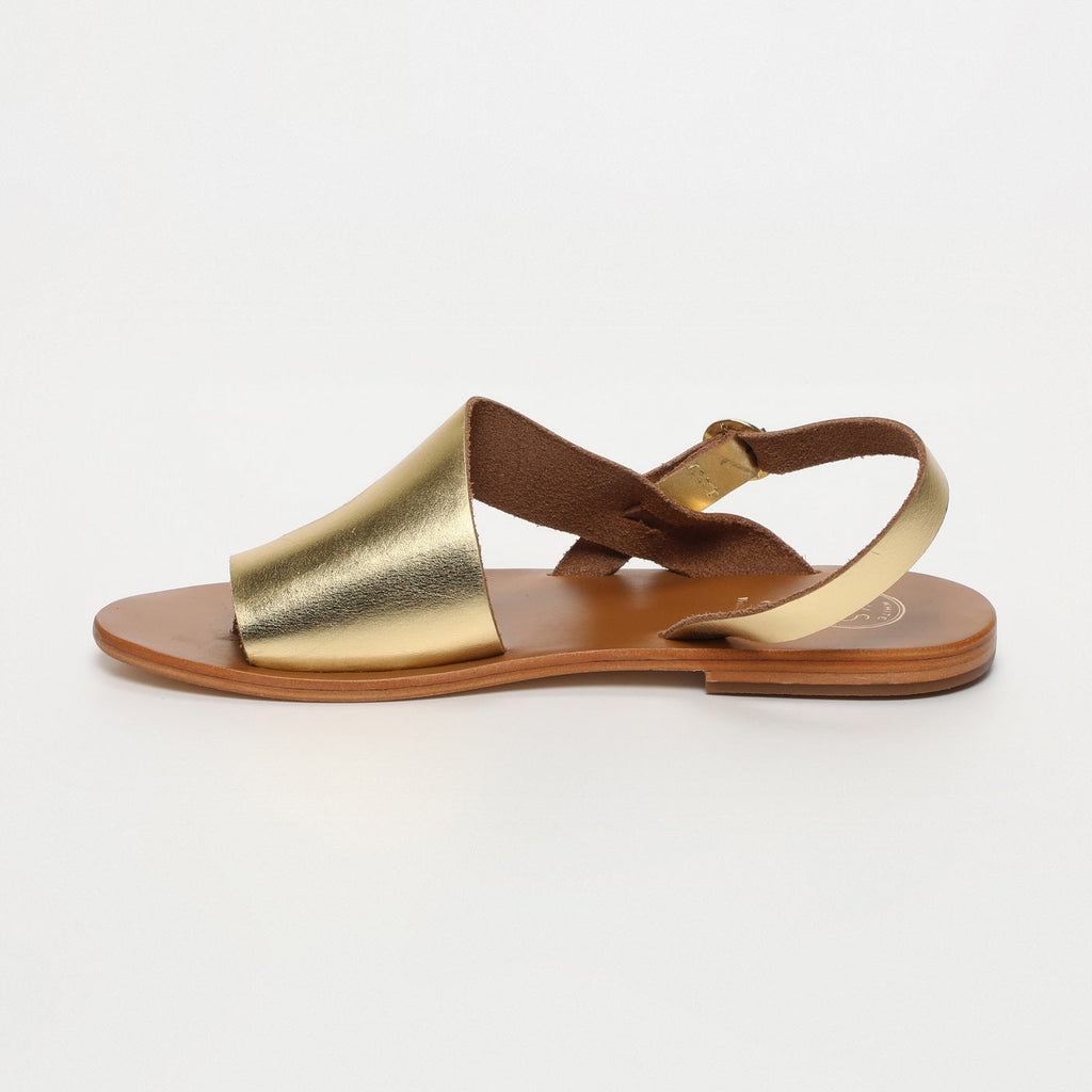 White Sun - Teyana Sandals - Dark Gold Buff - Gold