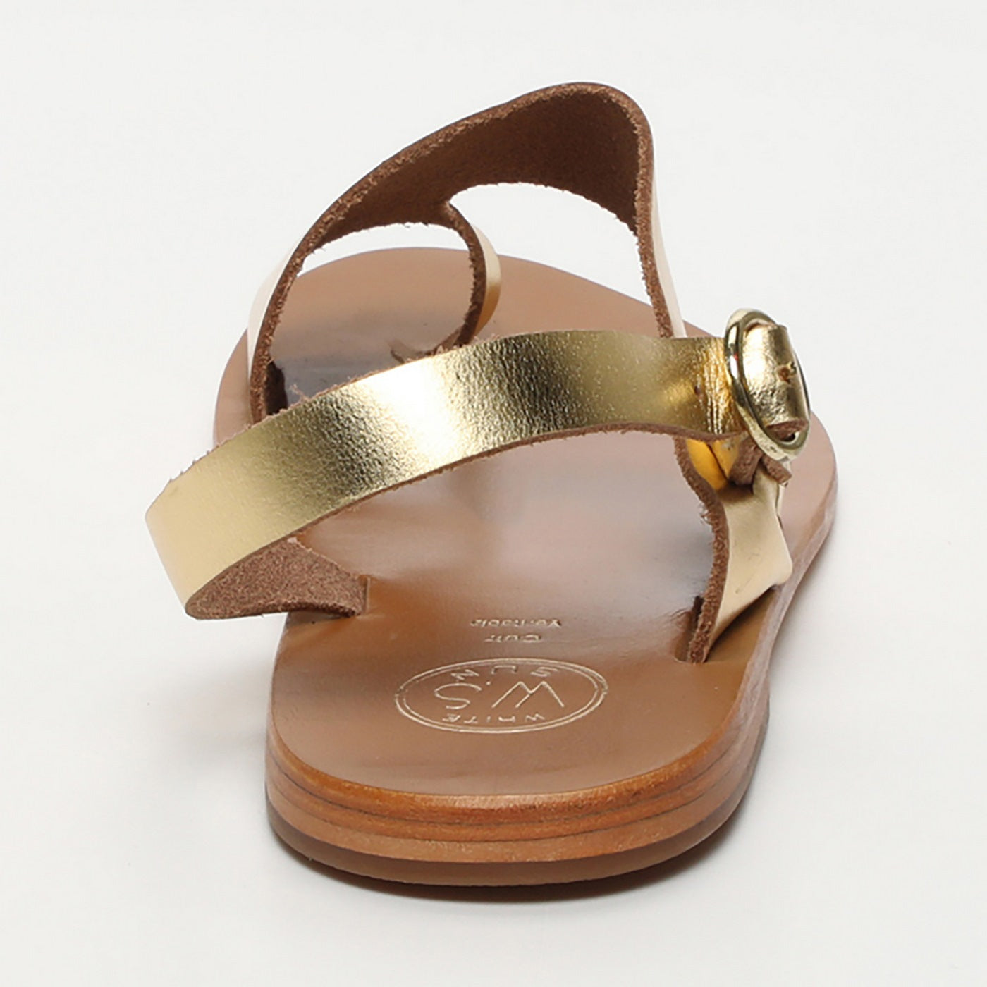 White Sun - Teyana Sandals - Dark Gold Buff - Gold