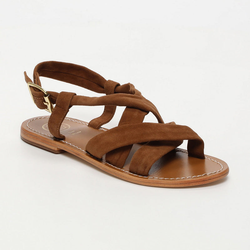 Sol Blanco - Sandalias Banita - Ante Cabra Camel - Camel