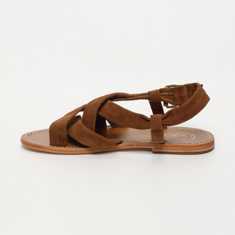 Sol Blanco - Sandalias Banita - Ante Cabra Camel - Camel