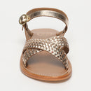 White Sun - Sandales Bharavi - Gold Goat Leather - Gold