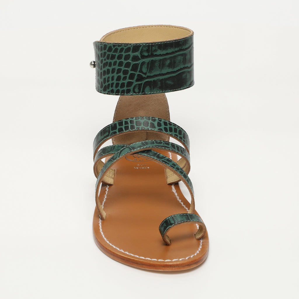 Sandales Darika - Green Croco
