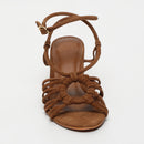 White Sun - Sandales Talon Deekshitha - Camel Goat Suede - Camel