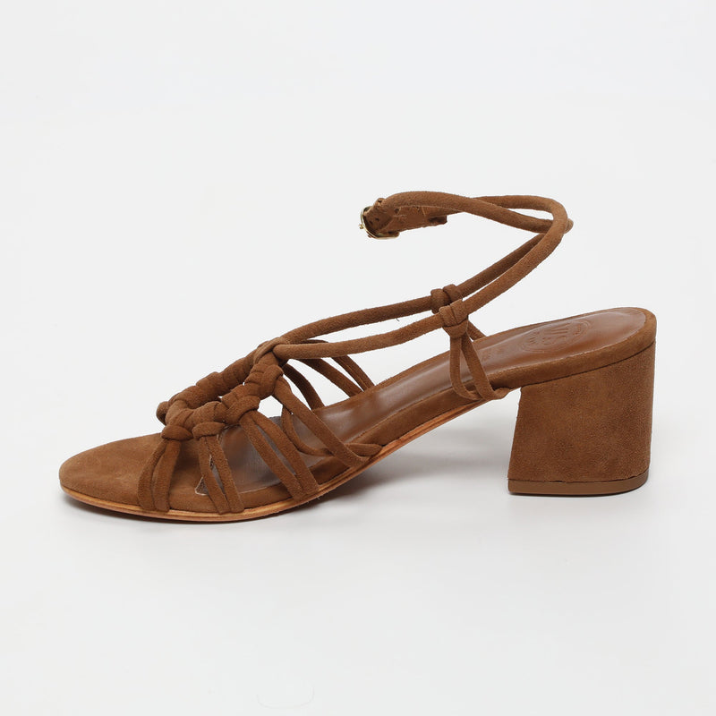 White Sun - Sandalias de tacón Deekshitha - Ante de cabra camel - Camel