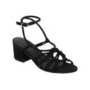 White Sun - Sandales Talon Deekshitha - Black Goat Suede - Black