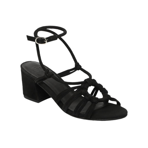 White Sun - Sandales Talon Deekshitha - Black Goat Suede - Black