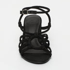 Deekshitha Heeled Sandals - Black
